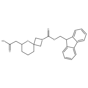 2-(2-{[(9H-fluoren-9-yl)methoxy]carbonyl}-5-oxa-2-azaspiro[3.5]nonan-6-yl)acetic acid Structure