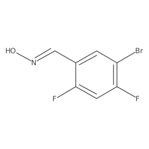(NZ)-N-[(5-bromo-2,4-difluorophenyl)methylidene]hydroxylamine Structure