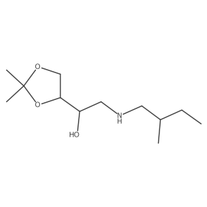 1-(2,2-Dimethyl-1,3-dioxolan-4-yl)-2-[(2-methylbutyl)amino]ethan-1-ol Structure