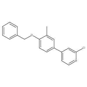 4-(4-(Benzyloxy)-3-methylphenyl)-2-chloropyridine Structure