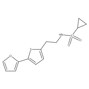 N-{2-[5-(furan-2-yl)thiophen-2-yl]ethyl}cyclopropanesulfonamide Structure