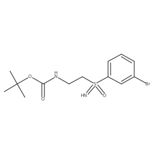 tert-butyl N-{2-[(3-bromophenyl)(imino)oxo-lambda6-sulfanyl]ethyl}carbamate Structure