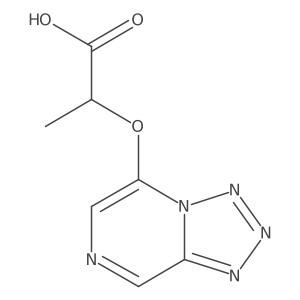 2-{[1,2,3,4]Tetrazolo[1,5-a]pyrazin-5-yloxy}propanoic acid Structure