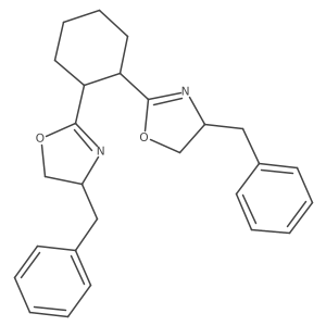 (1R,2S)-1,2-Bis((R)-4-benzyl-4,5-dihydrooxazol-2-yl)cyclohexane结构式