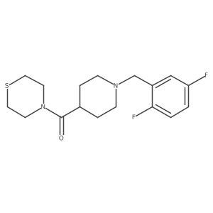 4-{1-[(2,5-Difluorophenyl)methyl]piperidine-4-carbonyl}thiomorpholine Structure