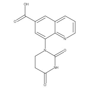 8-(2,4-Dioxo-1,3-diazinan-1-yl)quinoline-6-carboxylic acid结构式