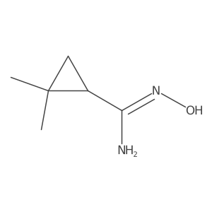 N'-hydroxy-2,2-dimethylcyclopropane-1-carboximidamide Structure