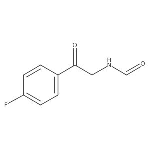 N-[2-(4-fluorophenyl)-2-oxoethyl]formamide结构式
