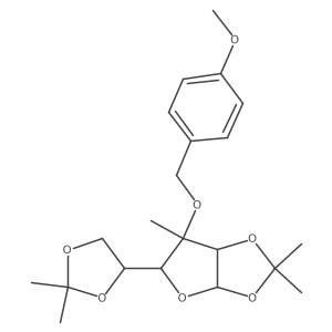 (3aR,5R,6R,6aR)-5-((R)-2,2-Dimethyl-1,3-dioxolan-4-yl)-6-((4-methoxybenzyl)oxy)-2,2,6-trimethyltetrahydrofuro[2,3-d][1,3]dioxole Structure