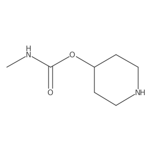 piperidin-4-yl N-methylcarbamate结构式
