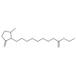 Cyclopentanenonanoic acid, 2-methyl-5-oxo-, ethyl ester, trans-结构式