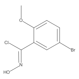 5-Bromo-N-hydroxy-2-methoxybenzimidoyl Chloride结构式