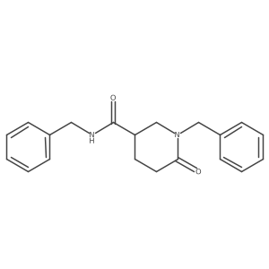 6-Oxo-N,1-bis(phenylmethyl)-3-piperidinecarboxamide Structure