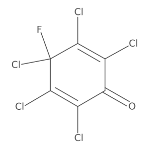 2,3,4,5,6-Pentachloro-4-fluoro-2,5-cyclohexadien-1-one Structure