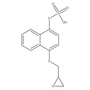 4-(Oxiran-2-ylmethoxy)naphthalen-1-yl hydrogen sulfate结构式