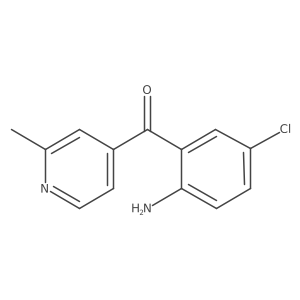 (2-Amino-5-chloro-phenyl)-(2-methyl-pyridin-4-yl)-methanone结构式