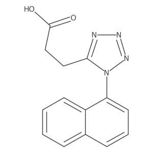 3-(1-Naphthalen-1-yl-1h-tetrazol-5-yl)-propionic acid结构式