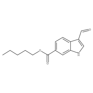 Pentyl 3-formyl-1h-indole-6-carboxylate Structure