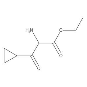 Ethyl 2-amino-3-cyclopropyl-3-oxopropanoate Structure