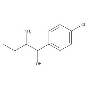 2-Amino-1-(4-chlorophenyl)butan-1-ol结构式