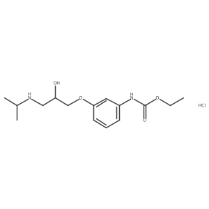 Ethyl hydrogen (3-{2-hydroxy-3-[(propan-2-yl)amino]propoxy}phenyl)carbonimidate--hydrogen chloride (1/1) Structure