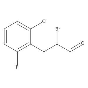 I+/--Bromo-2-chloro-6-fluorobenzenepropanal Structure