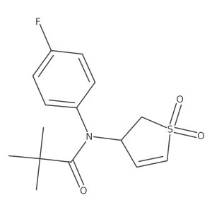 N-(1,1-dioxido-2,3-dihydrothiophen-3-yl)-N-(4-fluorophenyl)pivalamide Structure