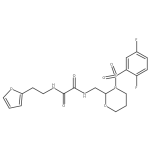 N1-((3-((2,5-difluorophenyl)sulfonyl)-1,3-oxazinan-2-yl)methyl)-N2-(2-(furan-2-yl)ethyl)oxalamide Structure