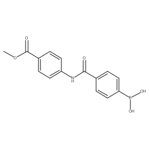 (4-((4-(Methoxycarbonyl)phenyl)carbamoyl)phenyl)boronic acid结构式