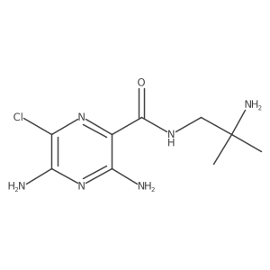 3,5-Diamino-N-(2-amino-2-methylpropyl)-6-chloro-2-pyrazinecarboxamide结构式