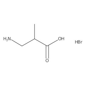 3-Amino-2-methylpropanoic acid hydrobromide结构式