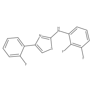 2-(2,3-Difluorophenyl)amino-4-(2-fluorophenyl)thiazole结构式