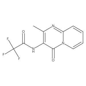 2,2,2-trifluoro-N-(2-methyl-4-oxo-4H-pyrido[1,2-a]pyrimidin-3-yl)acetamide结构式
