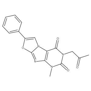 1-methyl-3-(2-oxopropyl)-7-phenyloxazolo[2,3-f]purine-2,4(1H,3H)-dione Structure