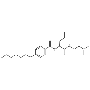 n-[(1S)-1-[[[2-(dimethylamino)ethyl]amino]carbonyl]butyl]-4-(hexyloxy)benzamide Structure