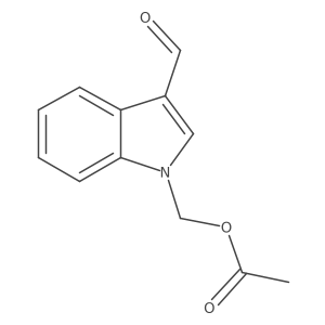 (3-Formyl-1H-indol-1-yl)methyl acetate Structure