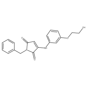1-benzyl-3-{[3-(2-hydroxyethoxy)phenyl]amino}-1H-pyrrole-2,5-dione Structure