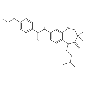 4-ethoxy-N-(5-isopentyl-3,3-dimethyl-4-oxo-2,3,4,5-tetrahydrobenzo[b][1,4]oxazepin-8-yl)benzamide Structure
