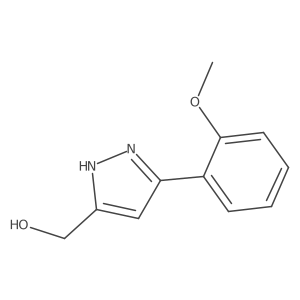 [5-(2-methoxyphenyl)-1H-pyrazol-3-yl]methanol结构式
