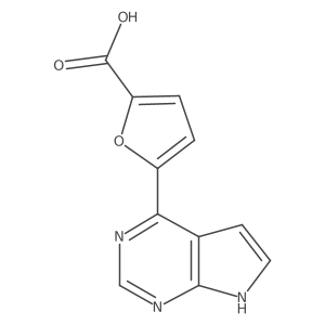 5-(7H-pyrrolo[2,3-d]pyrimidin-4-yl)-furan-2-carboxylic acid Structure