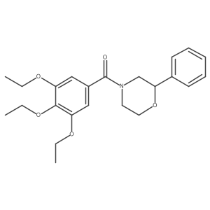 (2-Phenylmorpholino)(3,4,5-triethoxyphenyl)methanone Structure