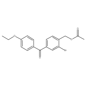 2-Bromo-4-(4-ethoxybenzoyl)benzyl acetate Structure