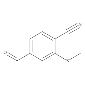 4-Formyl-2-(methylthio)benzonitrile结构式