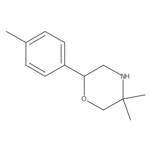 5,5-Dimethyl-2-P-tolylmorpholine Structure