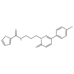 N-{3-[3-(4-chlorophenyl)-6-oxo-1,6-dihydropyridazin-1-yl]propyl}furan-2-carboxamide结构式