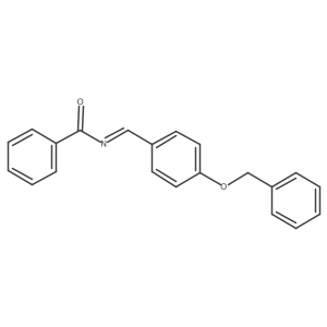 N-[[4-(Phenylmethoxy)phenyl]methylene]benzamide Structure
