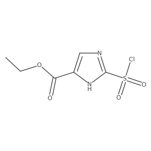 Ethyl 2-(chlorosulfonyl)-1H-imidazole-5-carboxylate结构式
