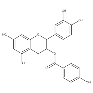 Epicatechin 3-O-p-hydroxybenzoate Structure