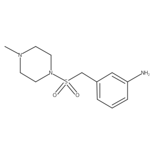 3-(((4-Methylpiperazin-1-yl)sulfonyl)methyl)aniline结构式