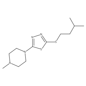 2-(Isopentylthio)-5-(4-methylpiperazin-1-yl)-1,3,4-thiadiazole Structure